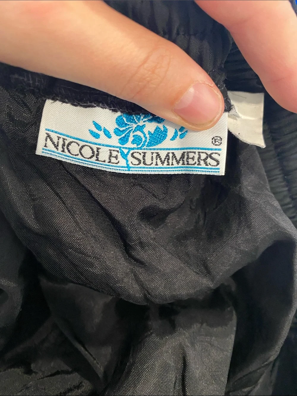 Vintage 90s Nicole Summers Sheer Chiffon Midi Skirt size XL Whimsigoth grunge